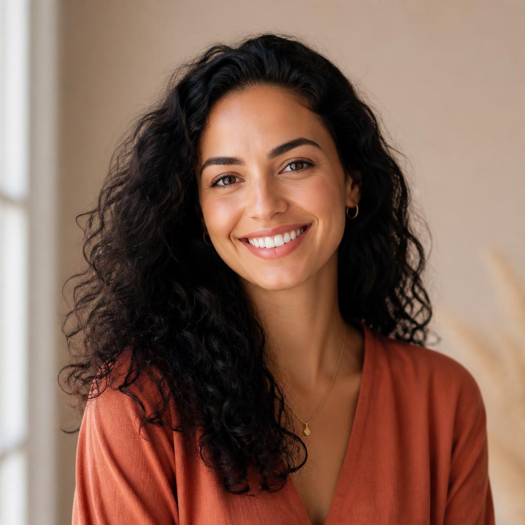 Portrait of Elena V., a TIDEWELL client from Milan