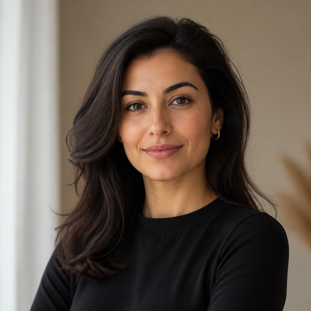 Portrait of Leila R., a TIDEWELL client from Lisbon