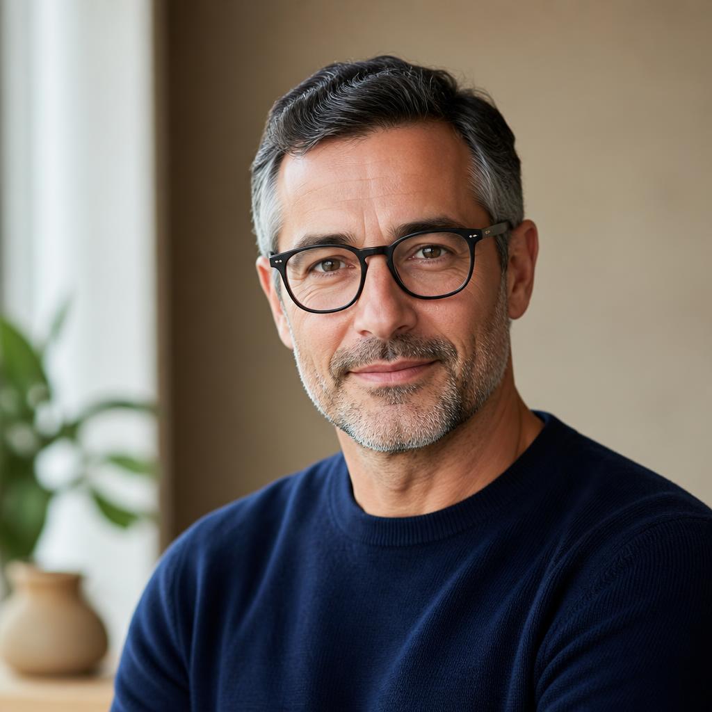 Portrait of David C., a TIDEWELL client from Madrid